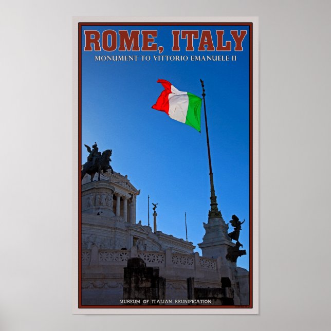 Poster Rome - Monument Vittorio (Devant)