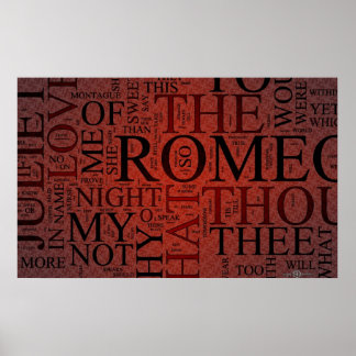 Poster Romeo et Juliet (Rouge)