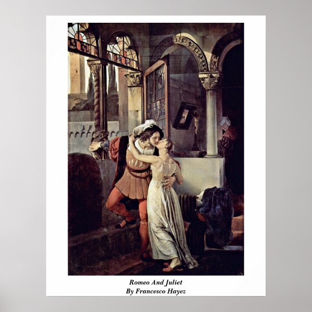 Poster Roméo Et Juliette Par Francesco Hayez (Devant)