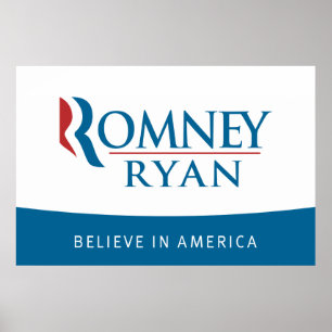 Poster Romney Ryan croit en l'affiche américaine