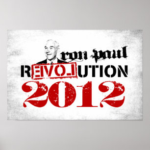 Poster Ron Paul 2012 de la révolution