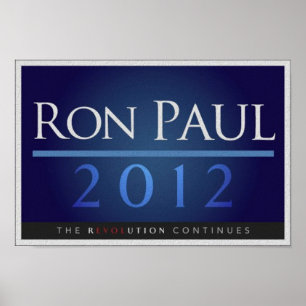 Poster Ron Paul pour l'affiche de la campagne présidentie