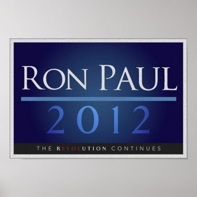 Poster Ron Paul pour l'affiche de la campagne présidentie (Devant)