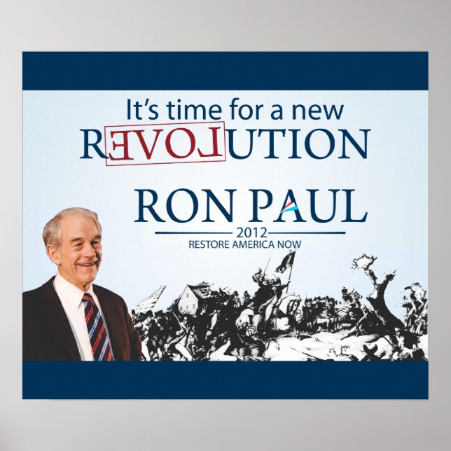 Poster Ron Paul, président (Devant)