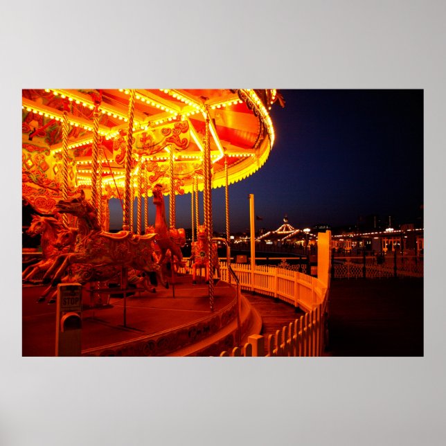 Poster Rond-point sur Brighton Pier (Devant)
