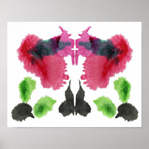 Poster Rorschach Inkblot Test Art Amusant