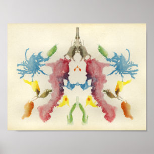 Poster Rorschach Inkblot Test Art Amusant