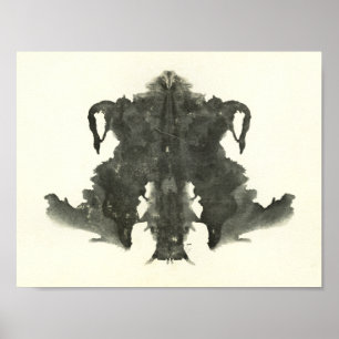 Poster Rorschach Inkblot Test Art Amusant