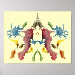 Poster Rorschach Inkblot Test Art Amusant