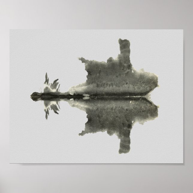 Poster Rorschach Inkblot Test Art Amusant (Devant)