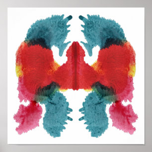 Poster Rorschach Inkblot Test Art Amusant