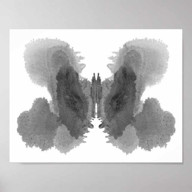 Poster Rorschach Inkblot Test Fun Art Imprimer (Devant)