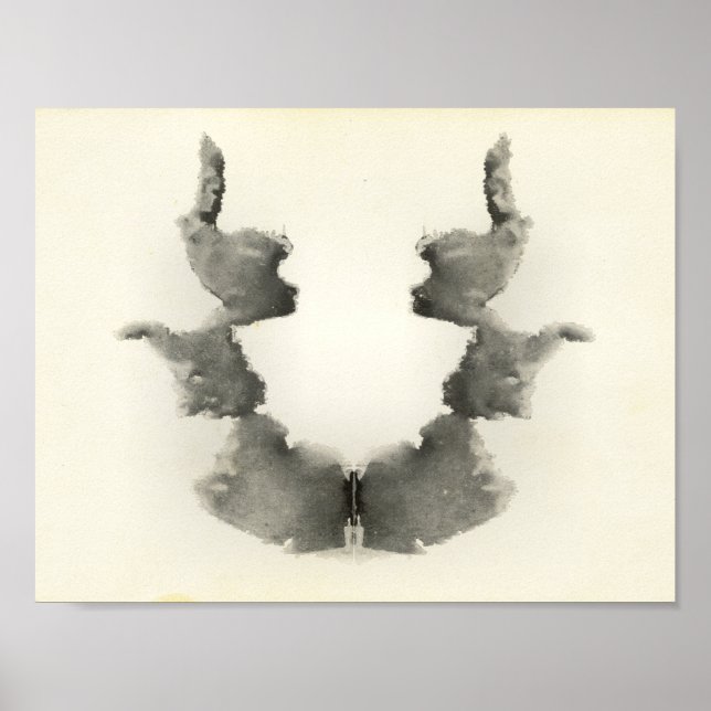 Poster Rorschach Inkblot Test Fun Art Imprimer (Devant)