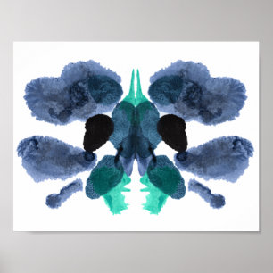 Poster Rorschach Inkblot Test Fun Art Imprimer
