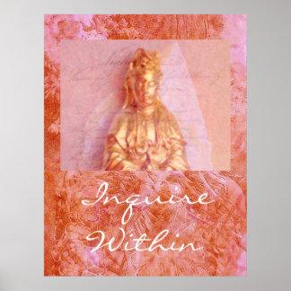 Poster Rose-Bronze Kwan Yin