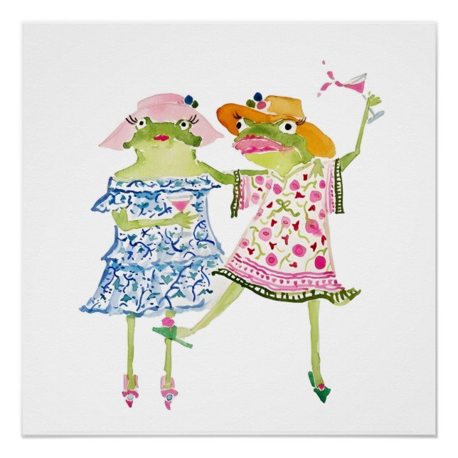 Poster rose, collage, coquette, preppy, tendance, côtier, (Devant)