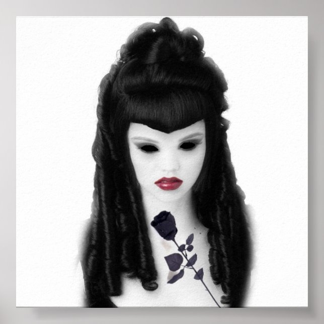 Poster Rose gothique (Devant)