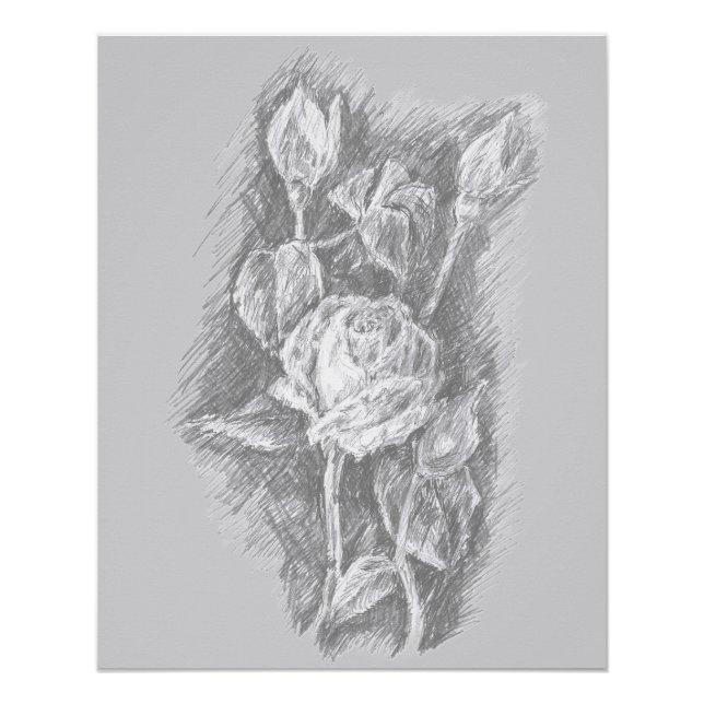 Poster Roses (Devant)