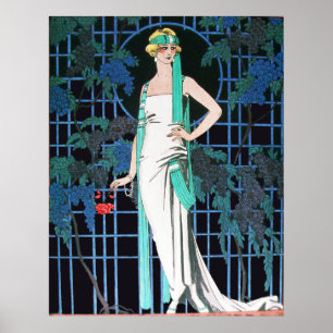 POSTER ROSES DANS LA NUIT, MODE DE BEAUTÉ COMME ARTISTE