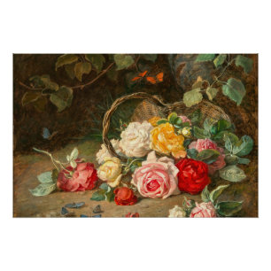 Poster Roses dans un panier - Josef Neugebauer