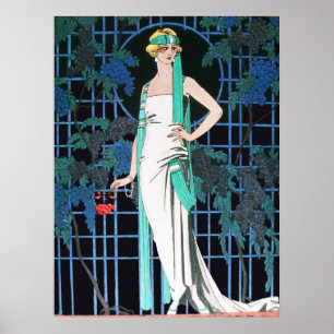 POSTER ROSES LA NUIT,BEAUTÉ FASHION MAQUILLEUSE ARTISTE