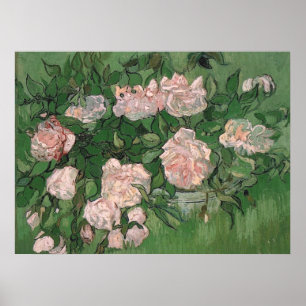 Poster Roses roses (F595) Van Gogh Art