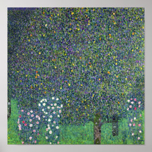 Poster Roses sous les arbres, c.1905