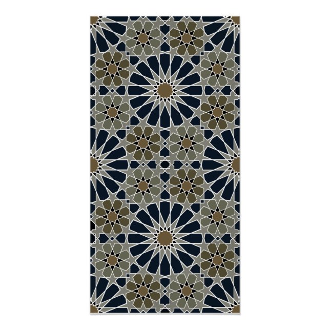 Poster Rosettes 16s et 8s Style marocain 2 (Devant)