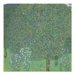 Poster Rosiers sous les arbres - Gustav Klimt