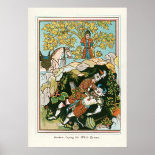 Poster Rostam massacrant le génie blanc