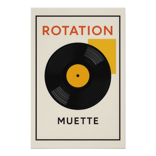 Poster 🔁 Rotation Muette – Le Silence du Vinyle (Devant)