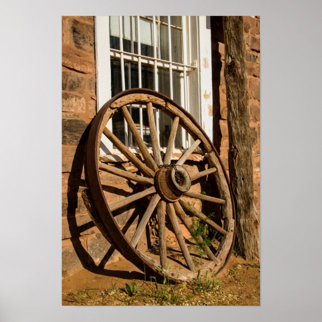 Poster Roue Western Wagon (Devant)