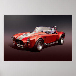 Poster rouge Cobra-427s