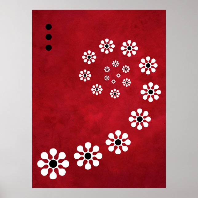 Poster rouge Colimacon (Devant)