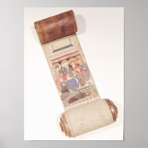 Poster Rouleau de nécrologie, 1406