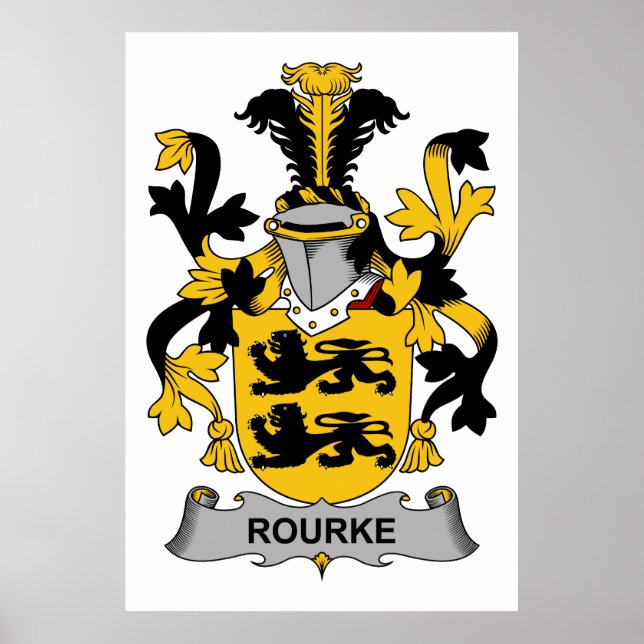 Poster Rourke Family Crest (Devant)