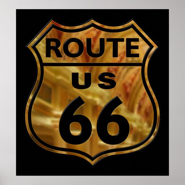 Poster Route 66 (Devant)