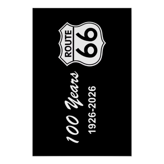 Poster Route 66 centenaire (Devant)