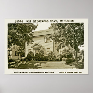 Poster Route CA 1952 de 921 Ridgewood