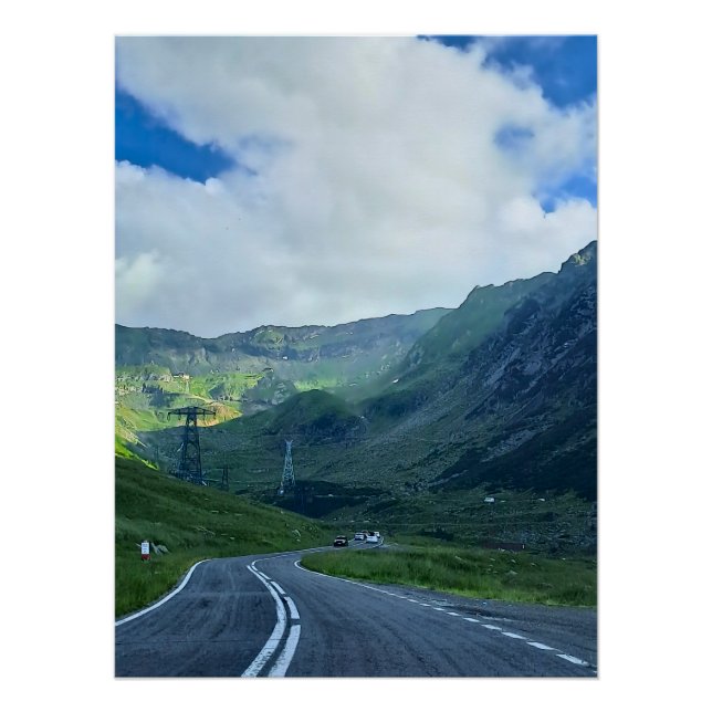 Poster Route de Transfagarasan – Impression de la montagn (Devant)