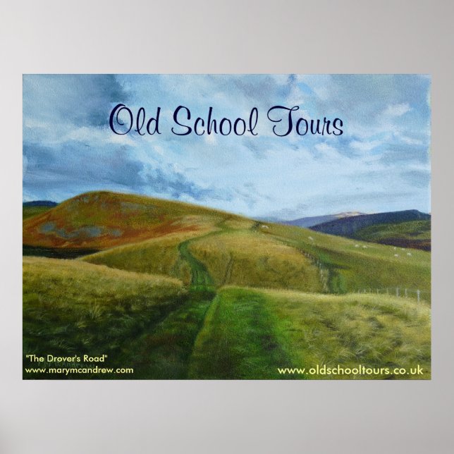 Poster "Route des Drovers" Northumberland Angleterre Impr (Devant)