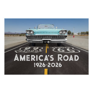 Poster Route Historique 66 Centenaire