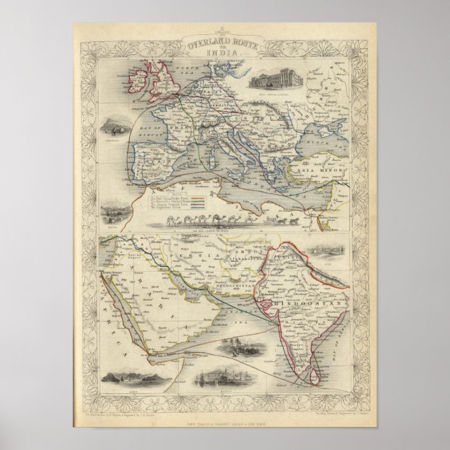 Poster Route terrestre vers l'Inde (Devant)