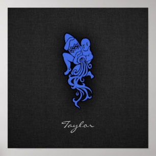 Poster Royal Blue Aquarius