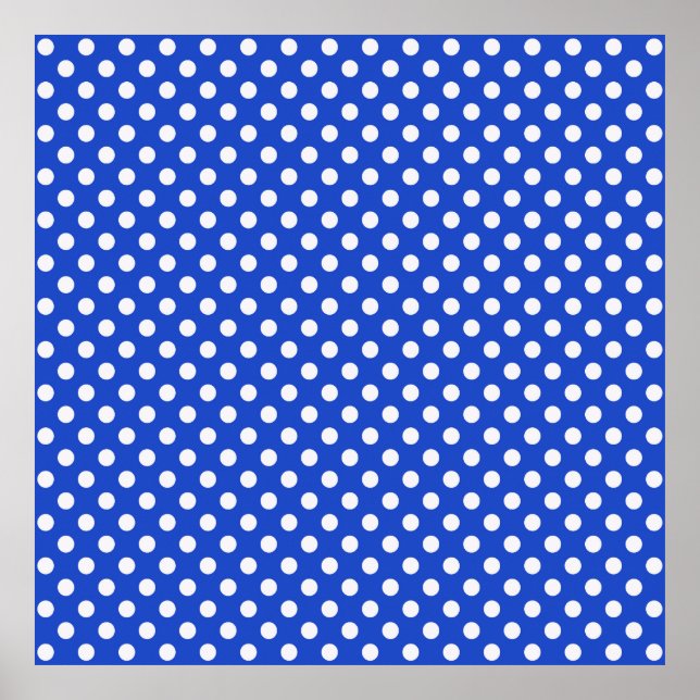 Poster Royal Blue Combination Pois par STaylor (Devant)