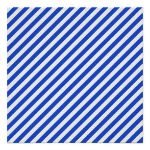 Poster Royal Blue Combination Stripes par Shirley Taylor