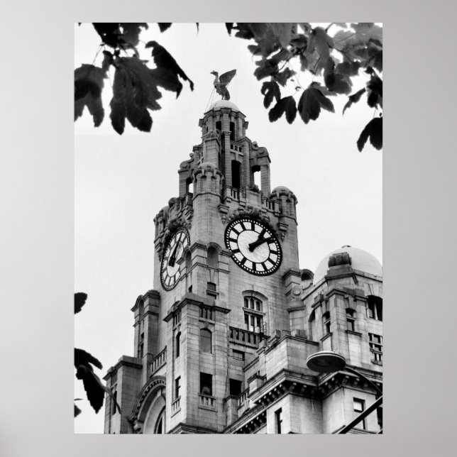 Poster Royal Liver Building Liverpool (Devant)