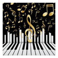 Royal Music Note touches de piano de luxe