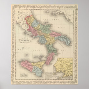 Poster Royaume de Naples ou les Deux Sicilies