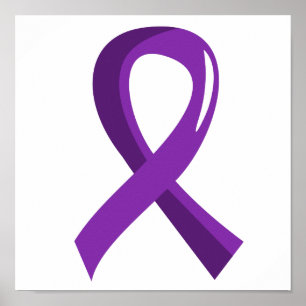 Poster Ruban pourpre 3 de lupus